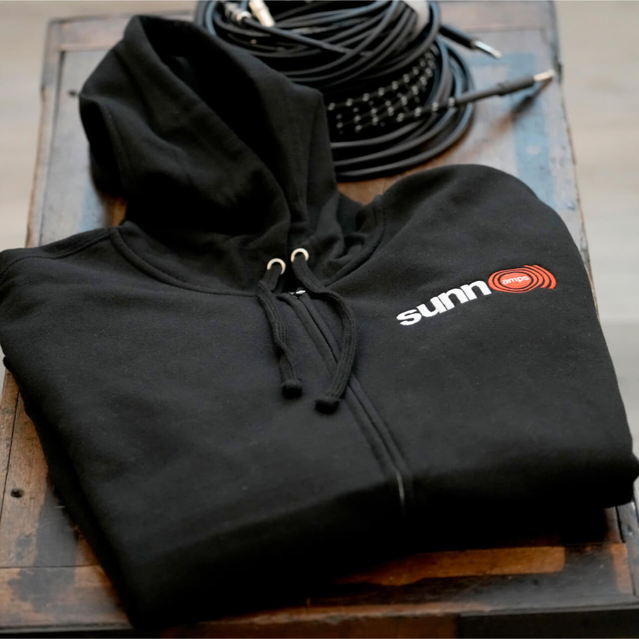 sunn amps zipper hoodie